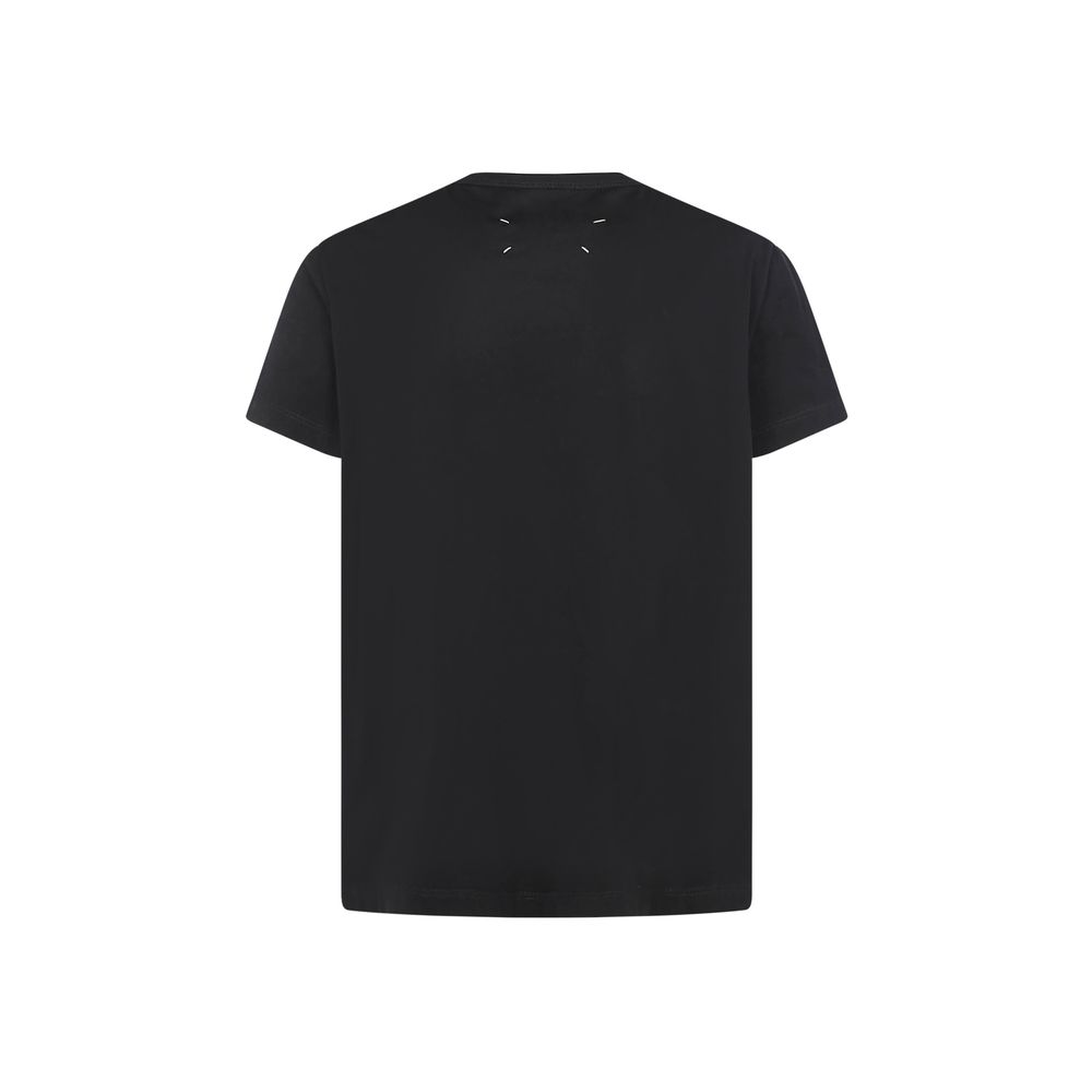 Margiela Baumwoll-T-Shirt in Schwarz