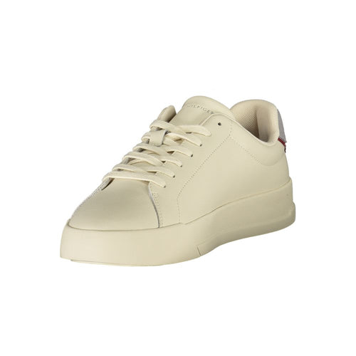 Tommy Hilfiger Beige Leder Herren Sneaker