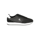 Calvin Klein Schwarzes Leder Herren Sneaker