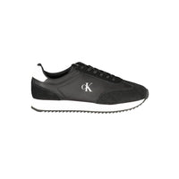 Calvin Klein Schwarzes Leder Herren Sneaker