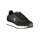 Calvin Klein Schwarzes Leder Herren Sneaker