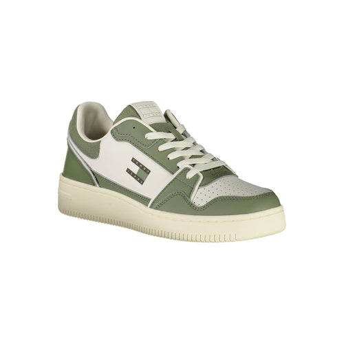 Tommy Hilfiger Grünes Leder Herren Sneaker