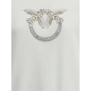 PINKO Baumwoll-Sweatshirt in Weiß