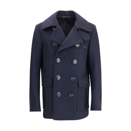 Dsquared² Blauer Wollmantel