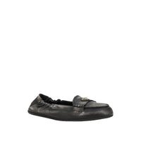 Prada Loafer aus Leder mit Vintage-Effekt