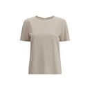 Brunello Cucinelli Beigefarbenes Baumwoll-T-Shirt
