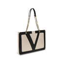 Valentino Garavani Cream Lamb Ovis Aries Shoulder Bag