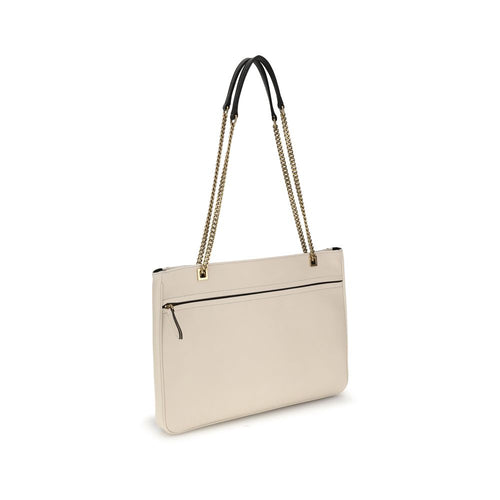 Valentino Garavani shoulder bag in cream-colored calfskin