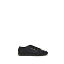 Saint Laurent Schwarze Sneakers aus Kalbsleder Bos Taurus Low Top