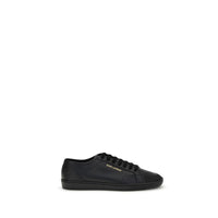 Saint Laurent Schwarze Sneakers aus Kalbsleder Bos Taurus Low Top