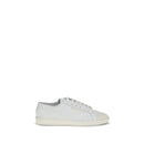Saint Laurent White Calfskin Bos Taurus Low-Top Sneakers