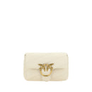 PINKO Weiße Kalbshaut Bos Taurus Schultertasche