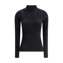 Versace Chenille Top mit halbem Nacken