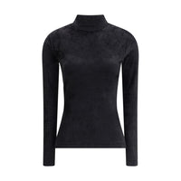 Versace Chenille Top mit halbem Nacken