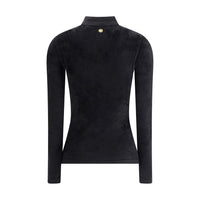Versace Chenille Top mit halbem Nacken
