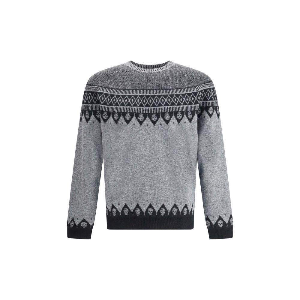 Alexander McQueen Grauer Woll-Sweatshirt
