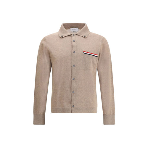 Thom Browne Beiger Wollfleece-Cardigan