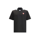 Casablanca Schwarzes Viskose-Poloshirt