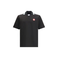 Casablanca Schwarzes Viskose-Poloshirt