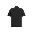 Casablanca Schwarzes Viskose-Poloshirt