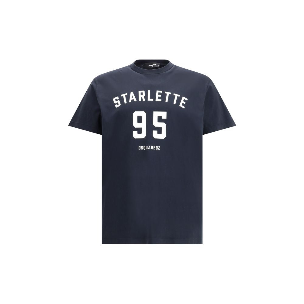 Dsquared² Schwarzes Baumwoll-T-Shirt