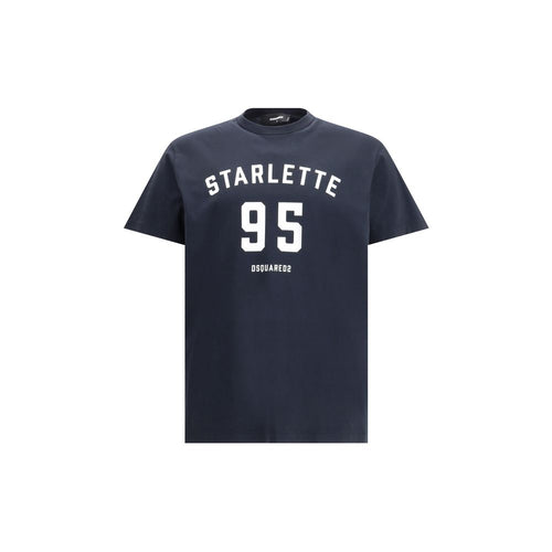 Dsquared² Schwarzes Baumwoll-T-Shirt