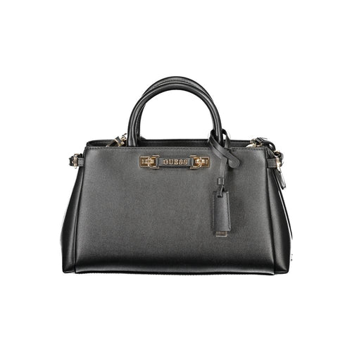 Guess Jeans Schwarz Polyethylen Frauen Handtasche