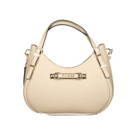 Guess Jeans Beige Polyethylen Frauen Handtasche