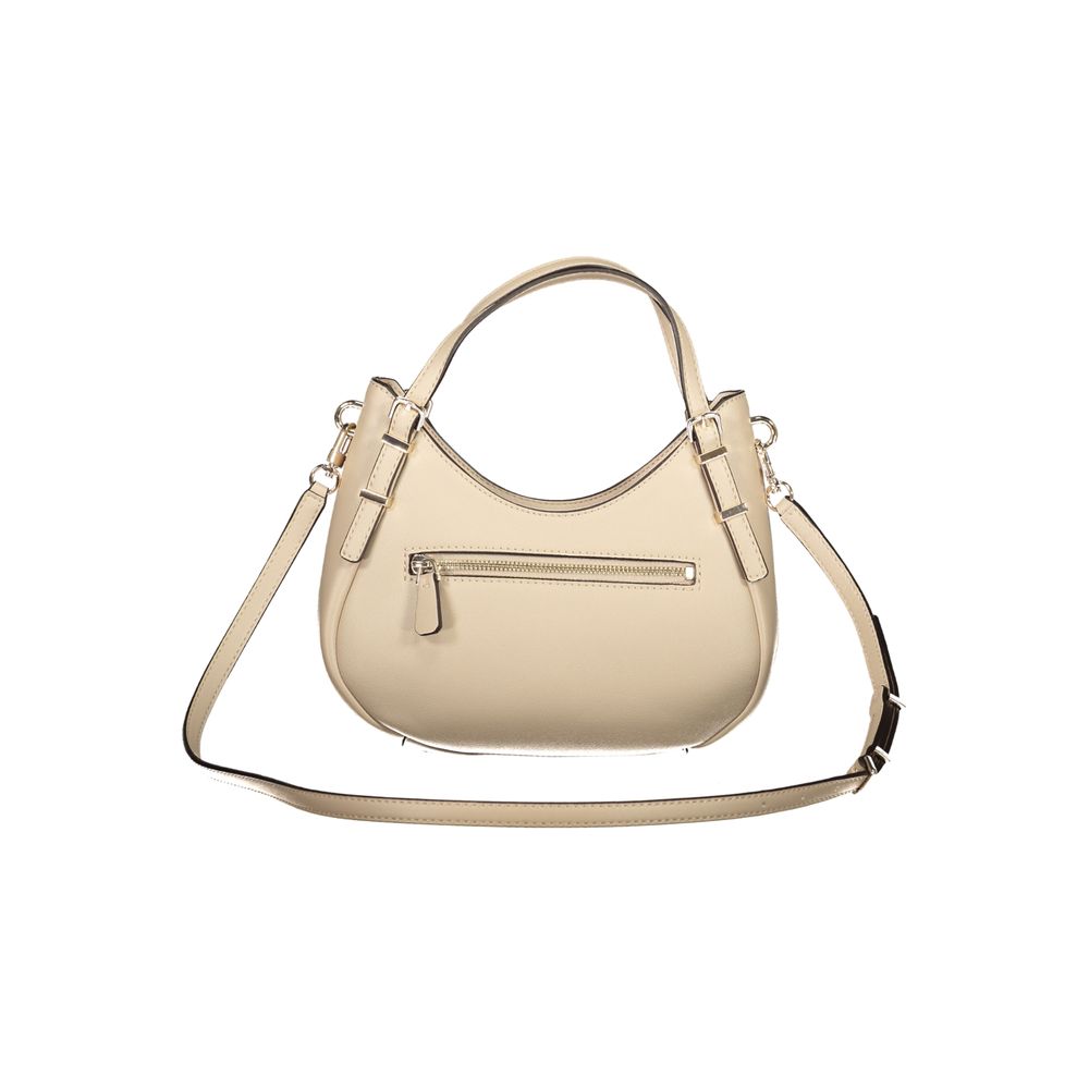 Guess Jeans Beige Polyethylen Frauen Handtasche