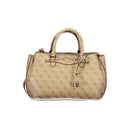 Guess Jeans Beige Polyethylen Frauen Handtasche