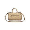Guess Jeans Beige Polyethylen Frauen Handtasche