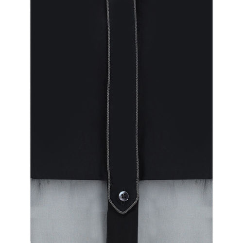 Brunello Cucinelli Black patterned cotton shirt