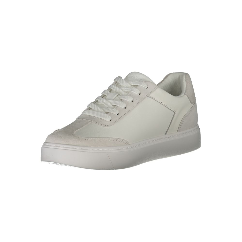 Calvin Klein Weißes Leder Herren Sneaker