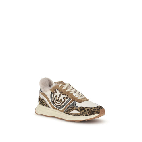 PINKO Bunte Leder-Sneaker mit klobiger Sohle
