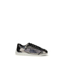 PINKO Silberne Nylon-Sneaker mit klobiger Sohle