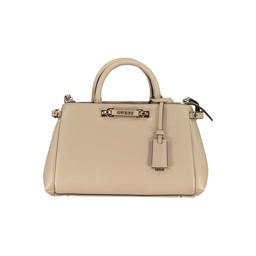 Guess Jeans Beige Polyethylen Frauen Handtasche