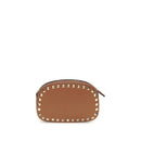 Valentino Garavani Bos Taurus calfskin shoulder bag in brown