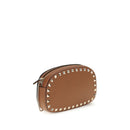 Valentino Garavani Bos Taurus calfskin shoulder bag in brown