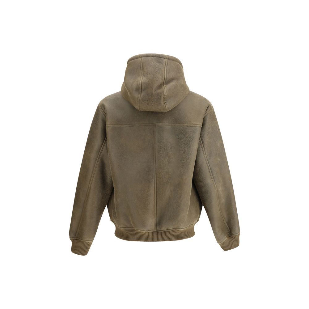 Emporio Armani Brauner Lamm-Bomber Ovis Aries Aries