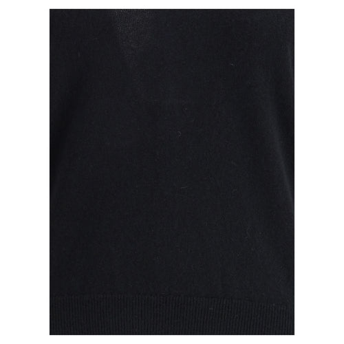Allude Schwarzer Kaschmirpullover