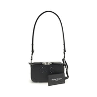 Margiela Black Calfskin Shoulder Bag by Bos Taurus