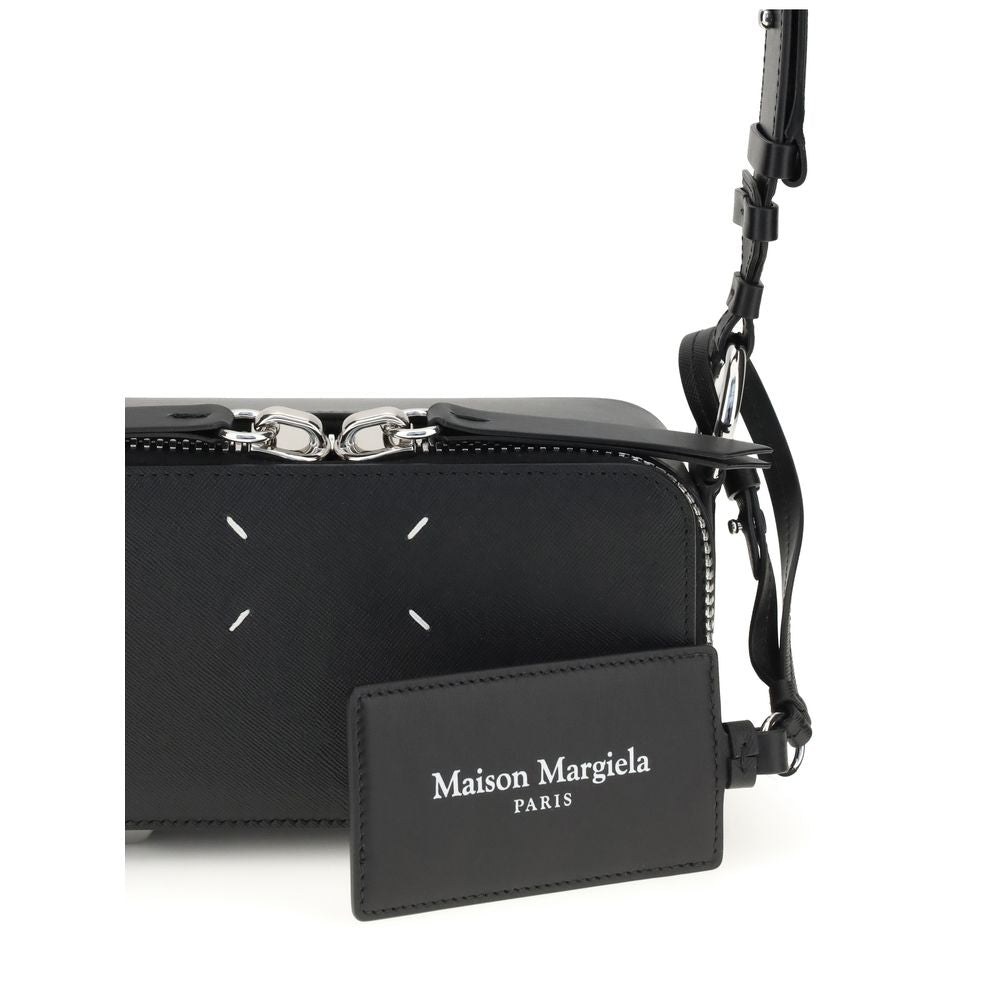 Margiela Black Calfskin Shoulder Bag by Bos Taurus