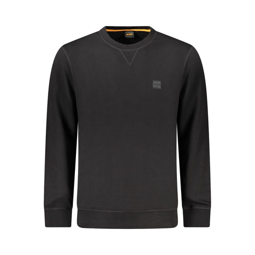 Hugo Boss Schwarzer Baumwollpullover für Männer