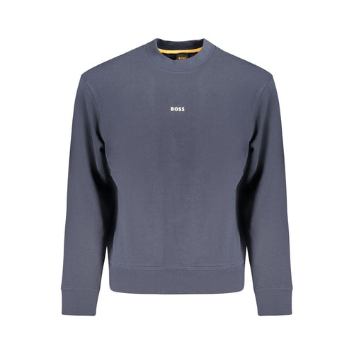 Hugo Boss Baumwoll-Sweatshirt in Blau