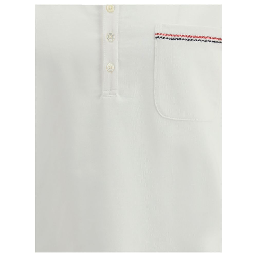 Thom Browne Baumwoll-Poloshirt in Weiß