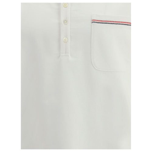 Thom Browne Baumwoll-Poloshirt in Weiß
