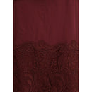 Ferragamo Seiden-Cocktailkleid in Bordeaux