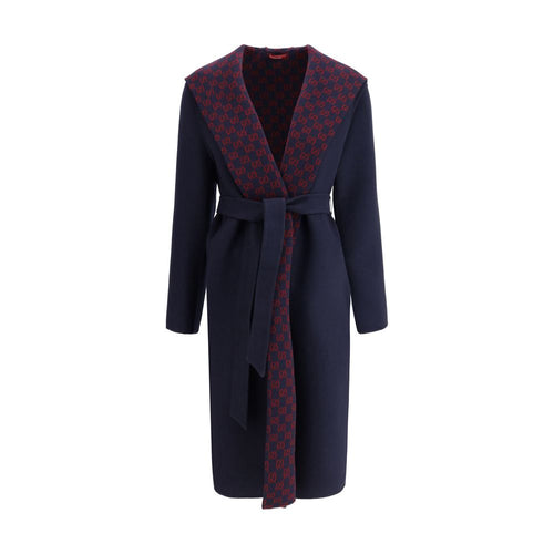 Gucci Blauer Wollmantel