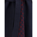 Gucci Blauer Wollmantel