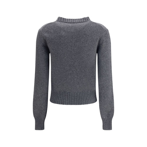 Ami Paris Grauer Kaschmir-Pullover